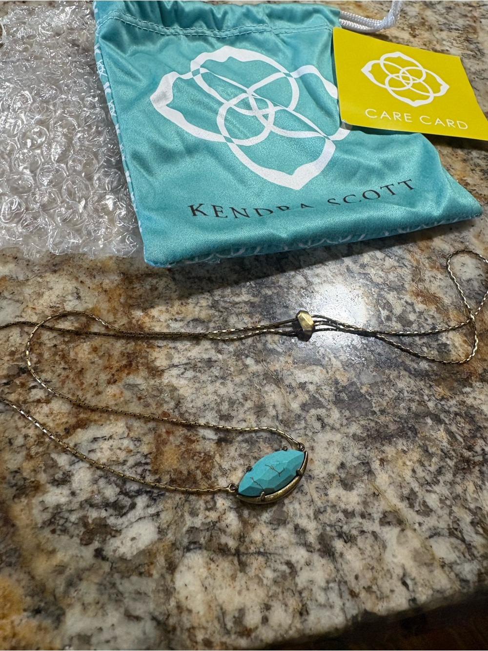 Kendra Scott Meghan Elongated Stone Pendant Necklace
